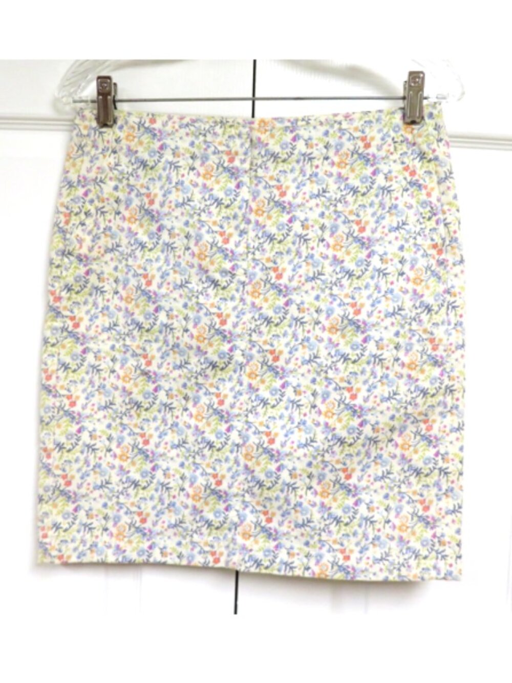 J. Jill 2P Live-in-Chino Cotton Floral Skirt